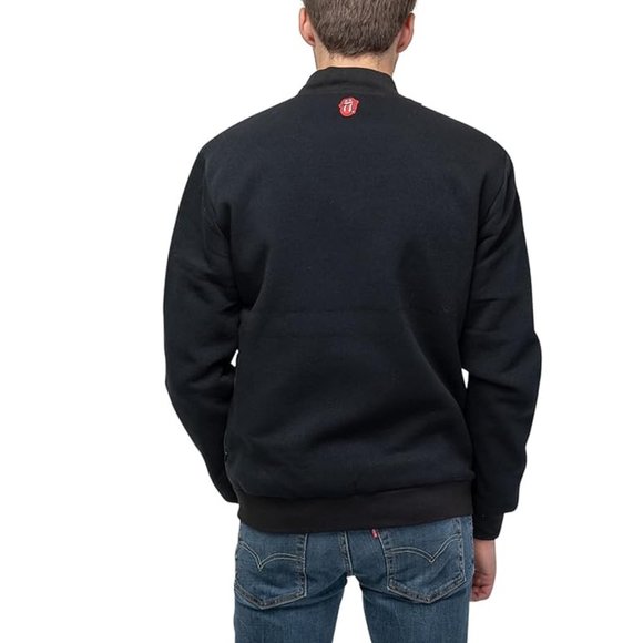 The Rolling Stones Quilted Jacket Classic Tongue Band Logo rock Official L NWT - Picture 5 of 9